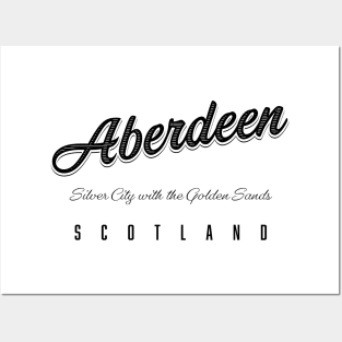 Aberdeen "Silver City with the Golden Sands" Scotland Posters and Art